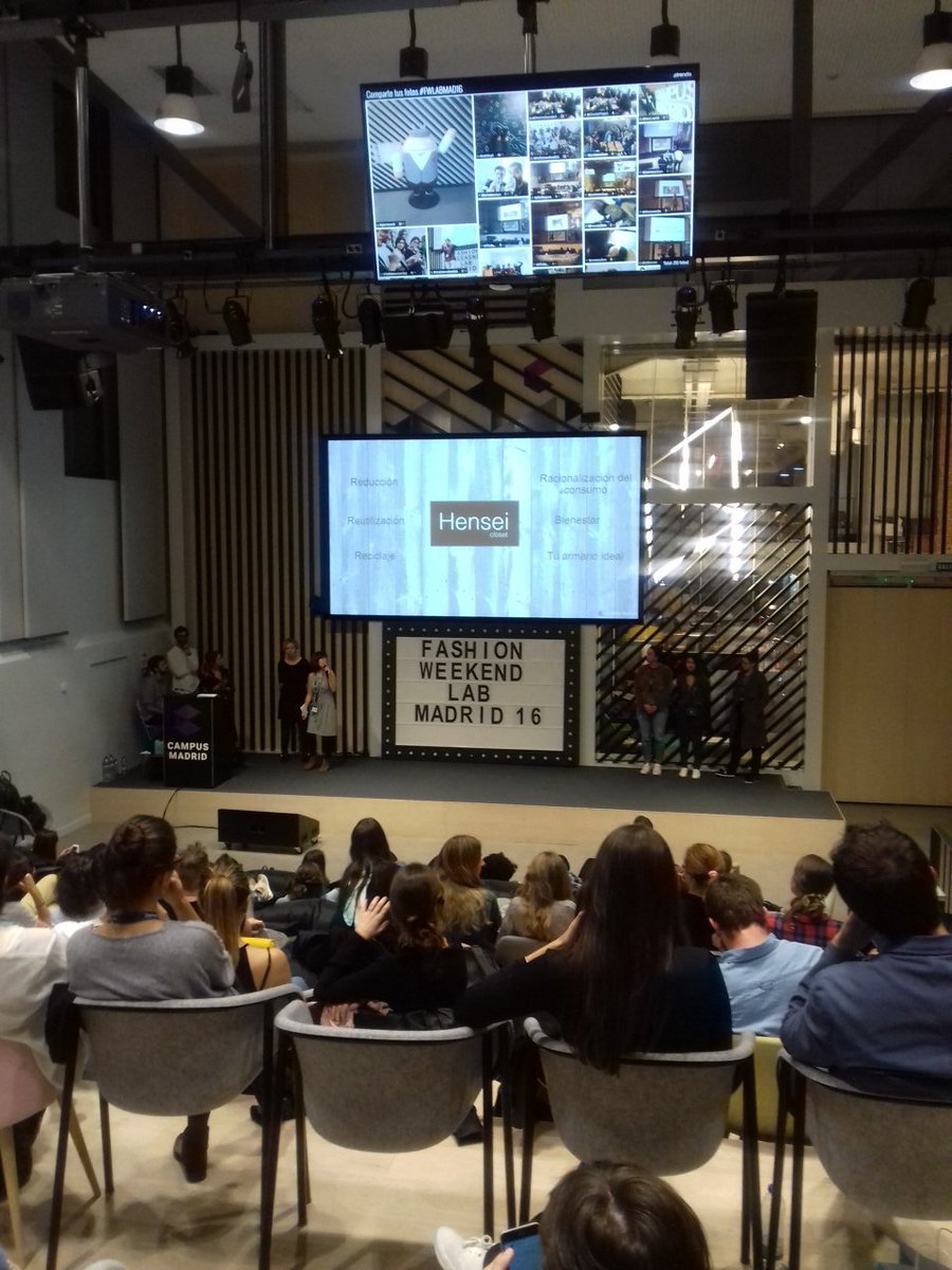 CircularProject's tweet photo. Y vamos con @HenseiCloset en #FWLABMAD16 App para armarios sostenibles Reducir Reutilizar Reciclar ¡Bravo! @fwlab_es https://t.co/J7P4fG7um4