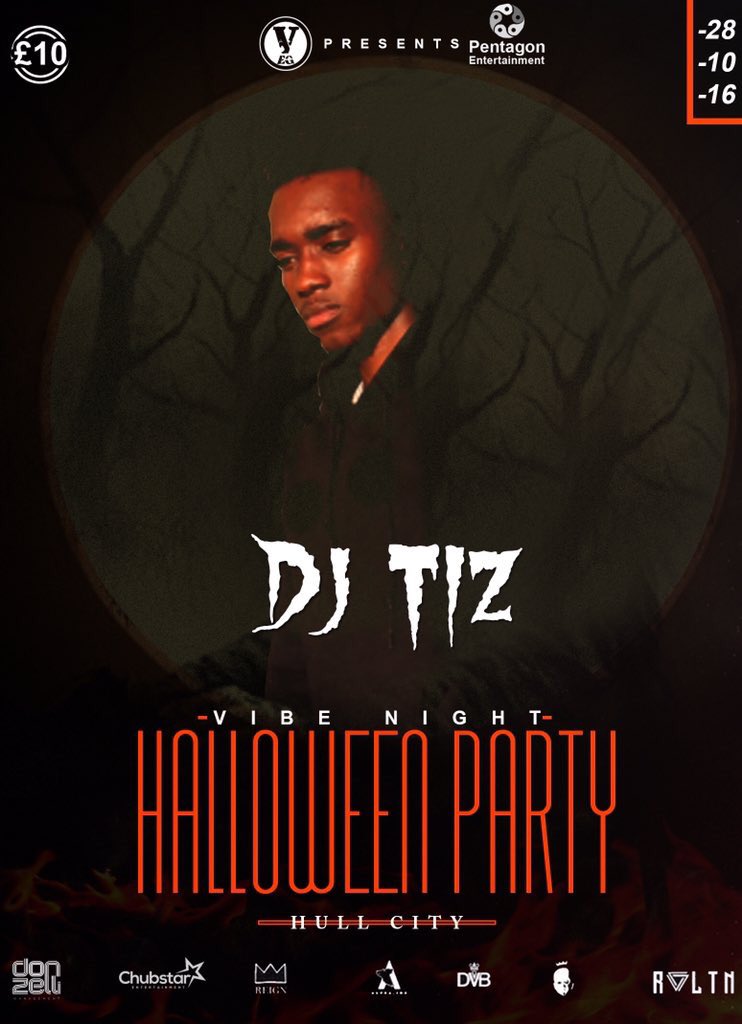 VibeEntGrp's tweet photo. Vibe Night - Hull ‼️💯

HALLOWEEN PARTY 🎃 • featuring 
🔥🔥 DJs IBBIE x BRAYO x TIZ | @DJIBBIE @deejaybrayo @OluwaDjTiz 

🕸 28 • 10 • 16  🕸 https://t.co/qg4cdqncfp