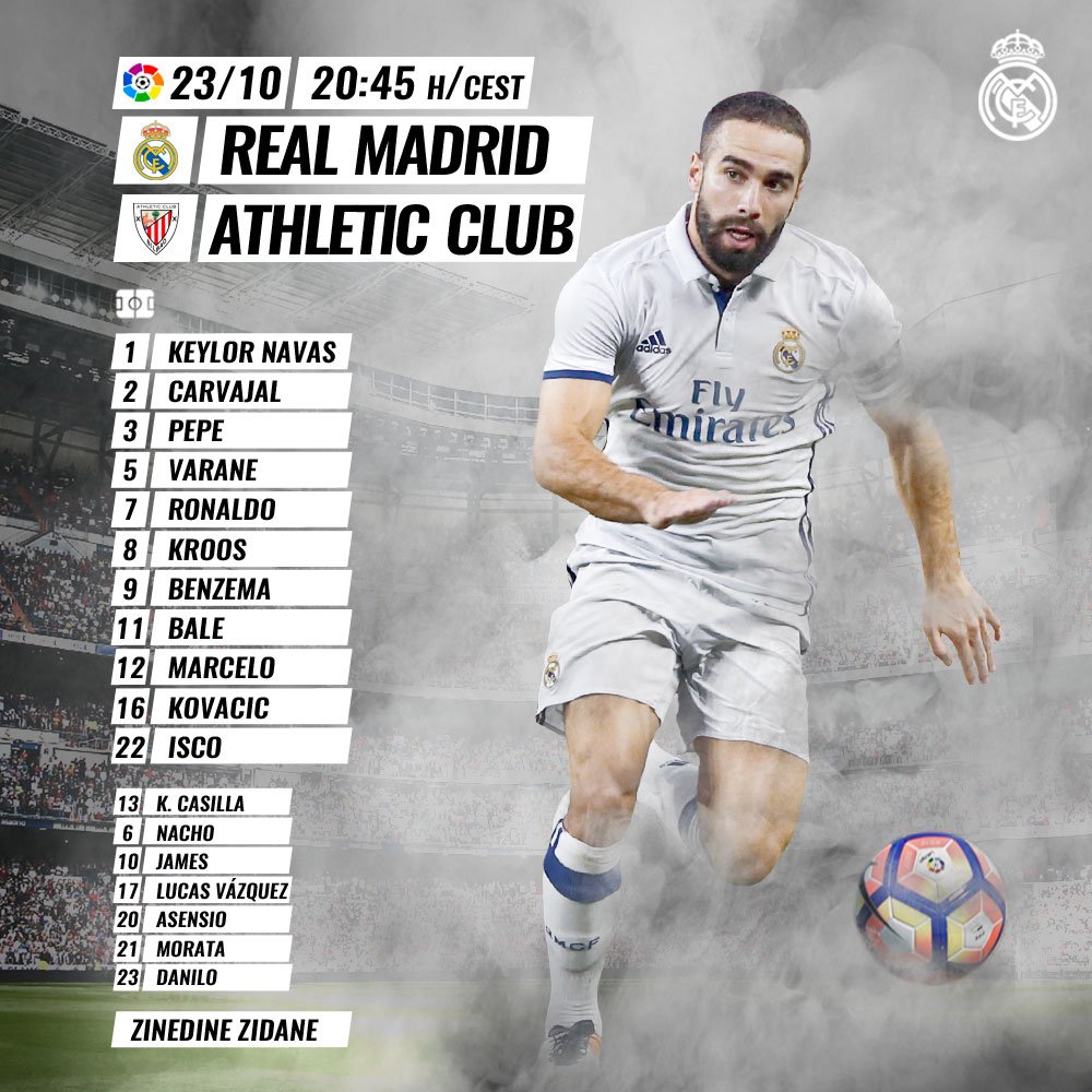 LA LIGA JORNADA 9 23/10/2016 REAL MADRID- ATHLETIC  20:45H. CveDY53WcAAlEO3