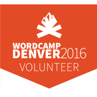 gretchenlynd's tweet photo. Got my volunteer badge today! Can't wait @WordCampDenver in two weeks! https://t.co/WtR8mLffOa