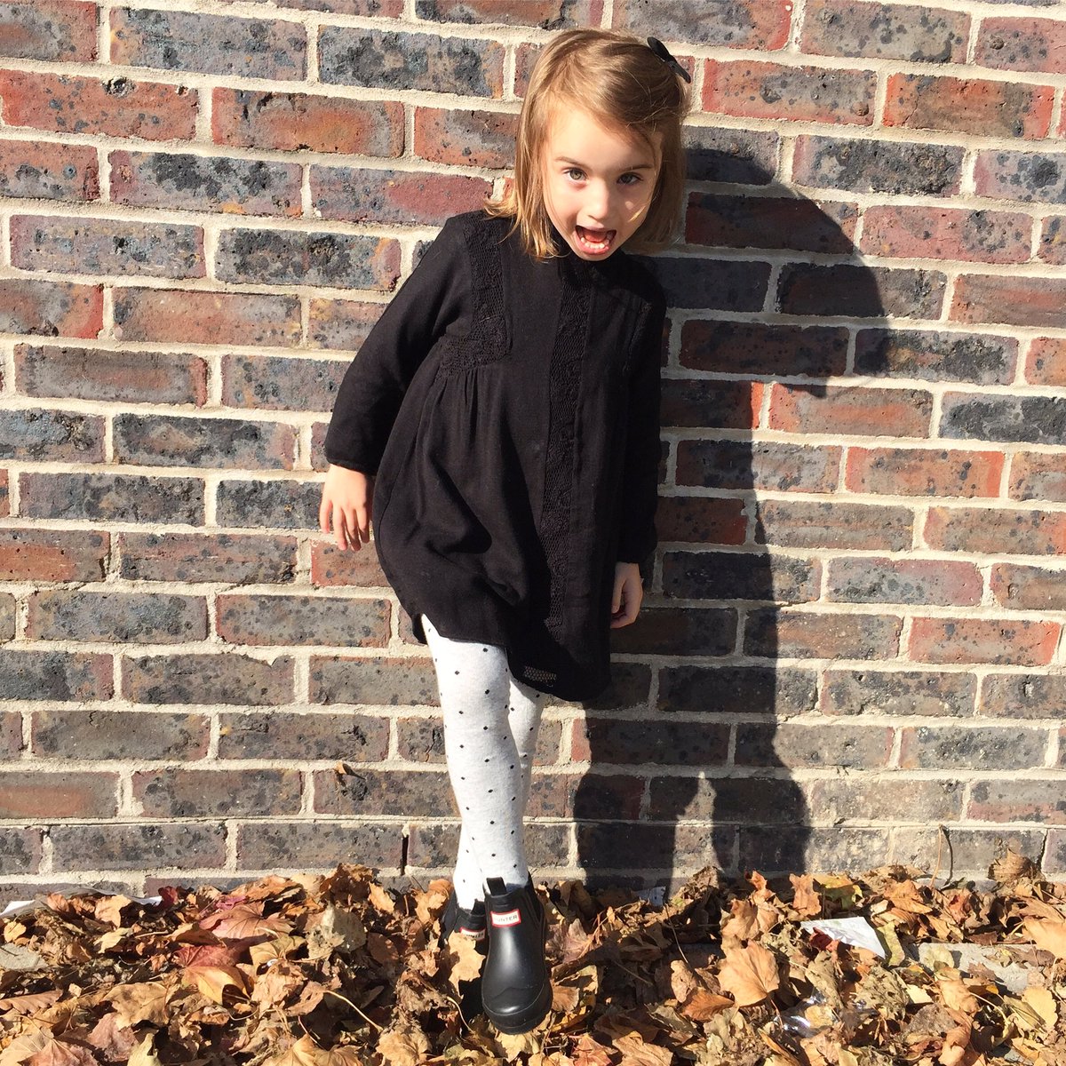 K i c k i n g  Crunchy Leaves 🍂 Autumn days rock. Wearing <a href="/HunterBoots/">Hunter</a> <a href="/ZARA/">ZARA</a> 😘 xAx