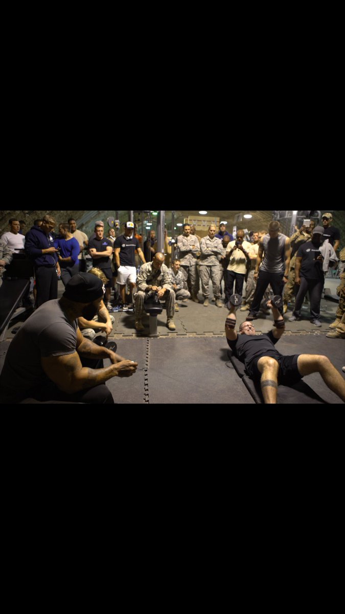 CTFletcherISYMF's tweet photo. SPENT THIS SUNDAY IN THE MIDDLE EAST, WITH MY TROOPS. THEY WANTED TO TRY THE GUANTLET 4 THEMSELVES. @ErictheTrainer https://t.co/6s0MNxtRL3