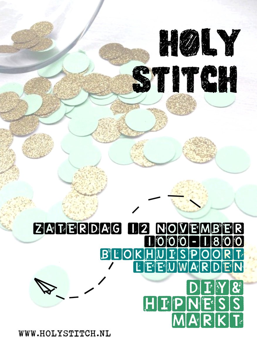 HEY YOU! Er zijn nog een paar stekkies vrij op #diy &amp; #hipness #markt #holystitch! Dagje bajes met je shop? ---> holystitch.nl #rt