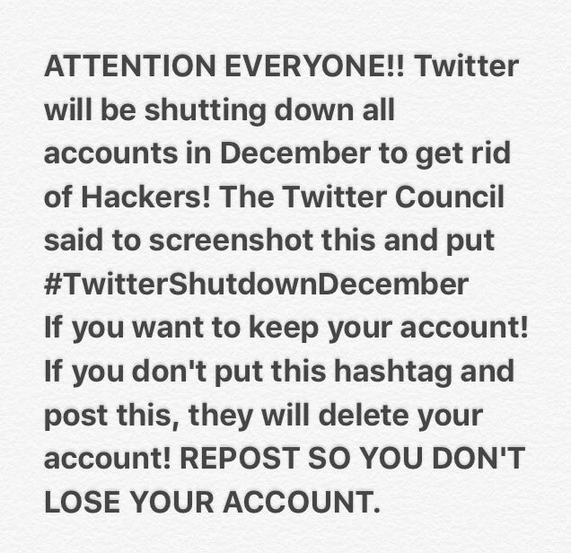 6thGradeCarson's tweet photo. #TwitterShutDownDecember https://t.co/T402CJ5IwH