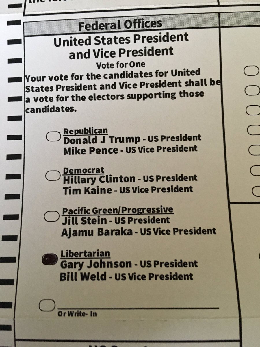 LukeOvgard's tweet photo. No vote is wasted. Vote your conscience. 

#NeverHillary #NeverTrump https://t.co/IUmVUzz6Bm