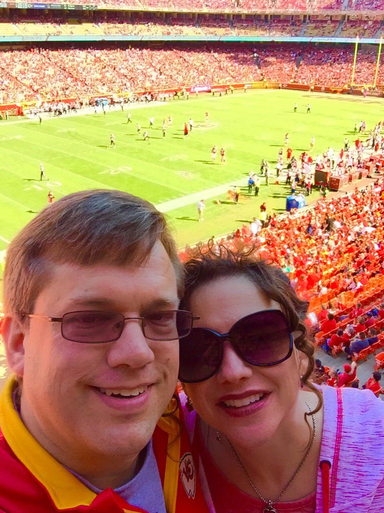 Great time at #ChiefsKingdom with <a href="/ruthhoffmankc/">Ruth Hoffman</a> !