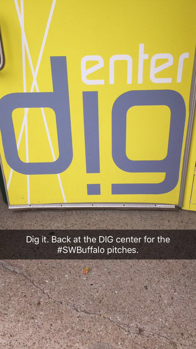 natebenson's tweet image. Back @DigBuffalo for the pitches of #swbuffalo. Everyone looks a bit tired. 54hrs of near constant work will do that. 
#InnovateWNY @wgrz