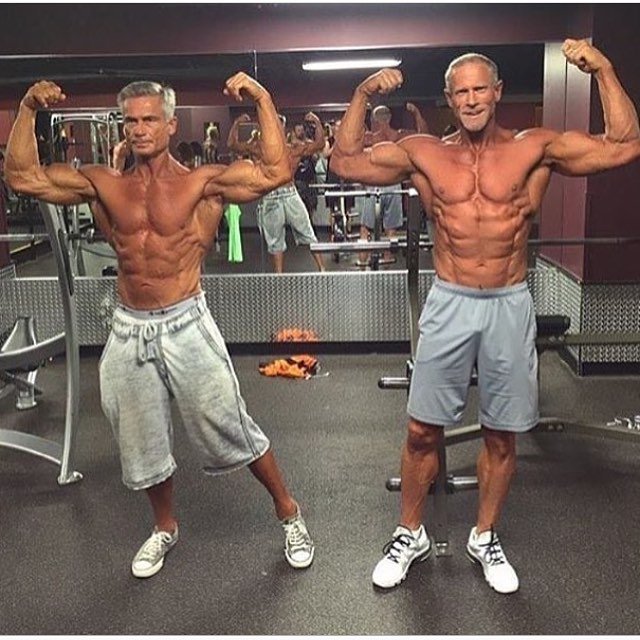 Xbodybuilding's tweet photo. Guess their age #NeverOld https://t.co/2zsxyFZO7R