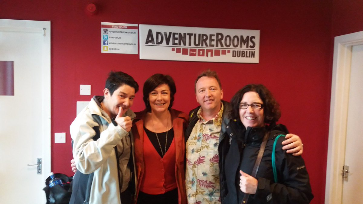 AR_Escapegames's tweet photo. Happy clients they failed to escape but enjoyed the challenge #ARDublin #escaperooms #dublinfun #irishbiz rt https://t.co/Wqg9EtGrxT