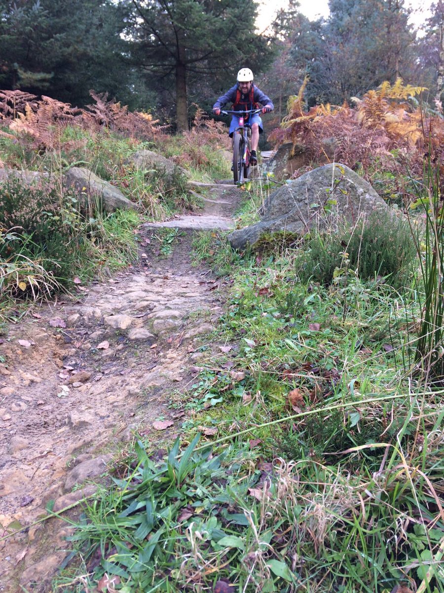 Barrelling down the trails at Dalby Forest. #mtb #livemoreyha