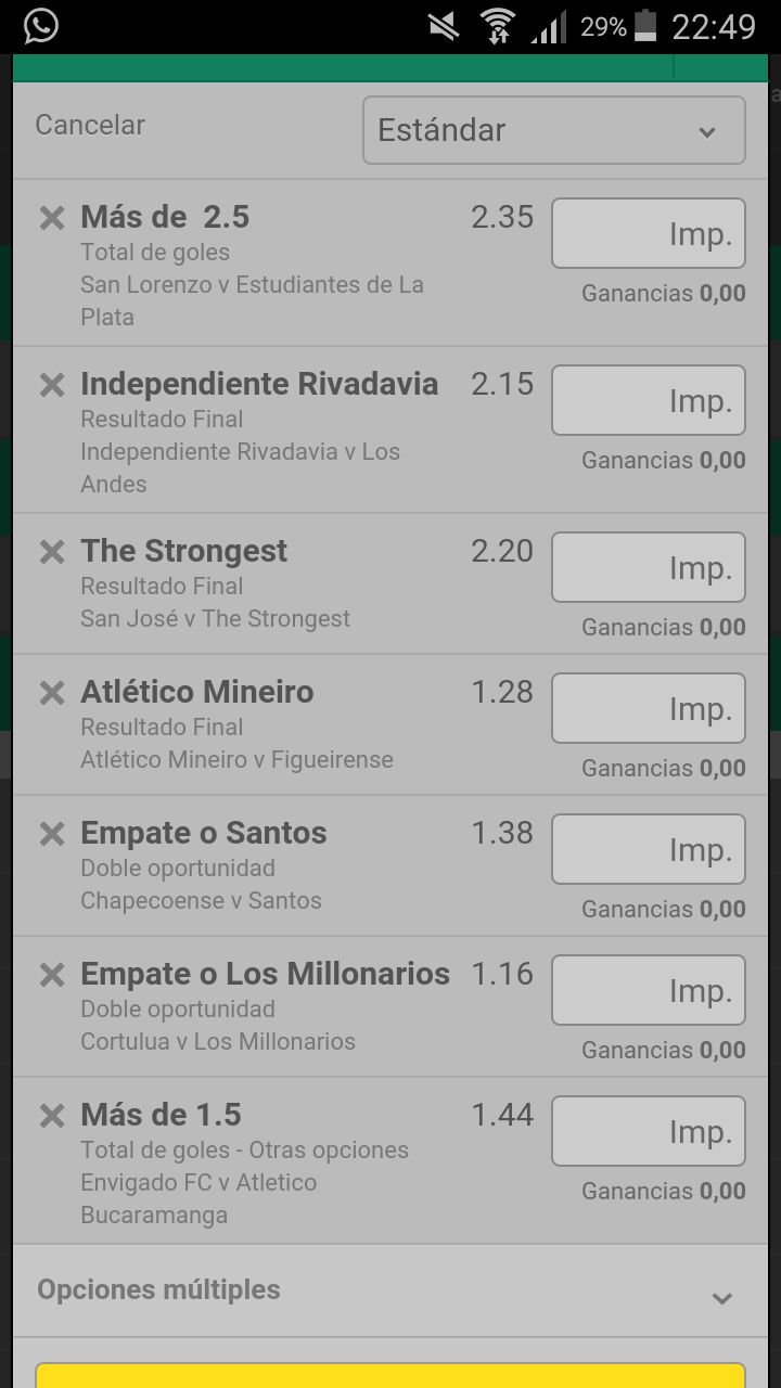 Apuesta segura para hoy