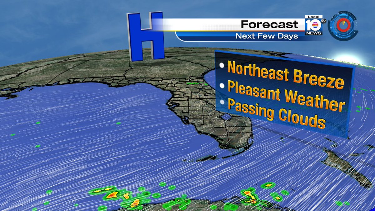 Nice days ahead as temps warm, but we stay nice around South Florida. https://t.co/d7uqKa7FZW