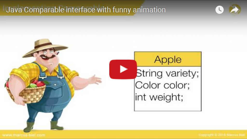 majcon's tweet photo. Check out this remarkable video #tutorial about the #Java Comparable interface: https://t.co/lONTpqLWaM https://t.co/5uHlr0CHhL
