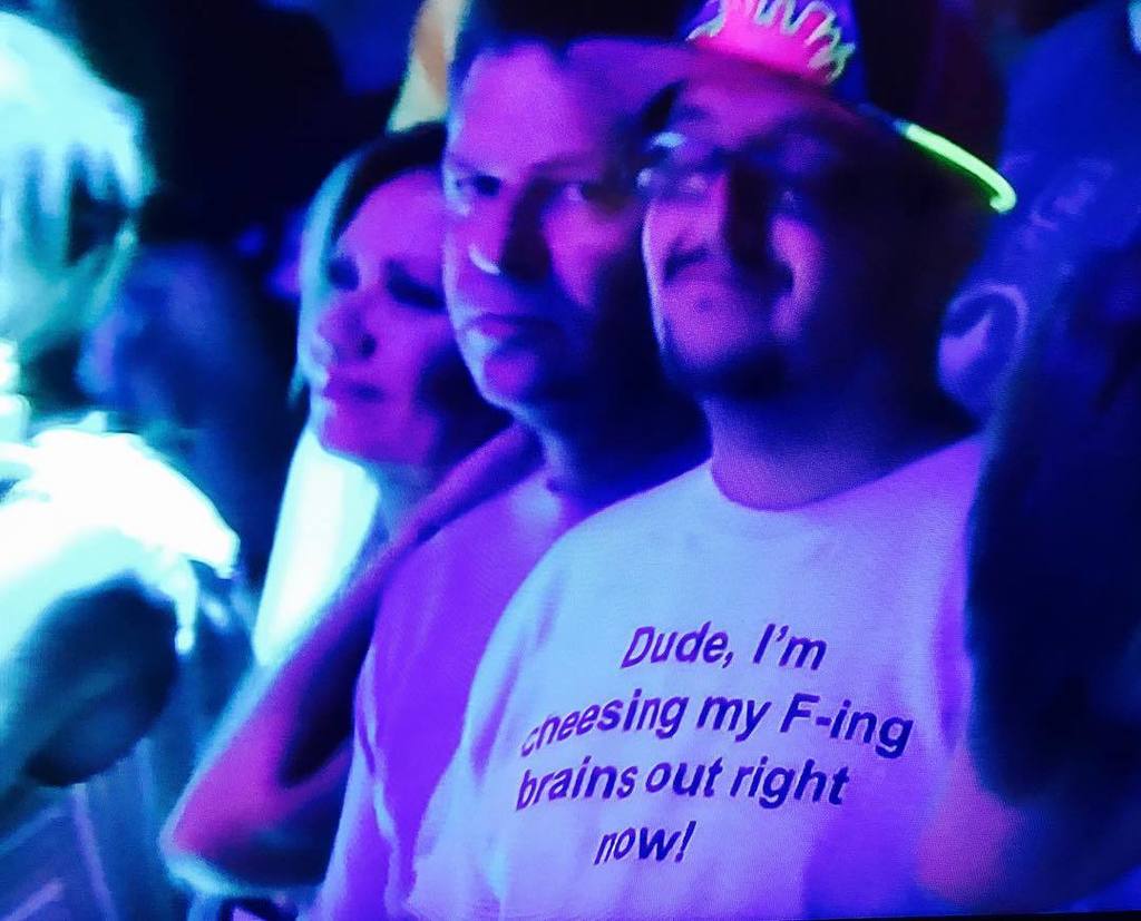 SCI_Official's tweet photo. Props to this guy. Awesome shirt in the @redrocksco crowd during tonight's #LiveStash" on @mtv_live! 📺🙌🏽 https://t.co/PDahe46Fm5