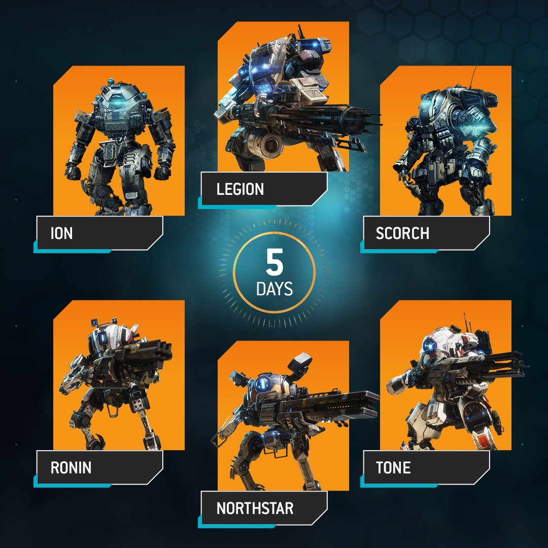 Titanfall on X: 6 new Titans helping us countdown 5 days to go Which  are you dropping day 1? #Titanfall2 See their abilities:    / X