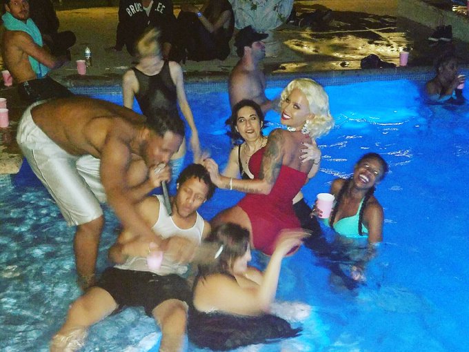 My Private Pool Birthday party last night was soooo much fun just my close friends and family #materialgirl