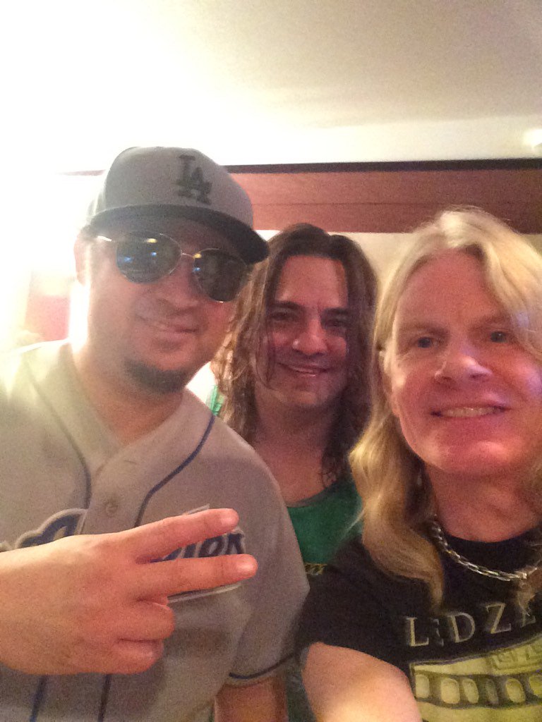 ChasWest's tweet photo. In the studio with my Bro's Chili Moreno &amp; Roy Z for my 1st solo record on Frontiers 2017! https://t.co/ZatUAVFyCb