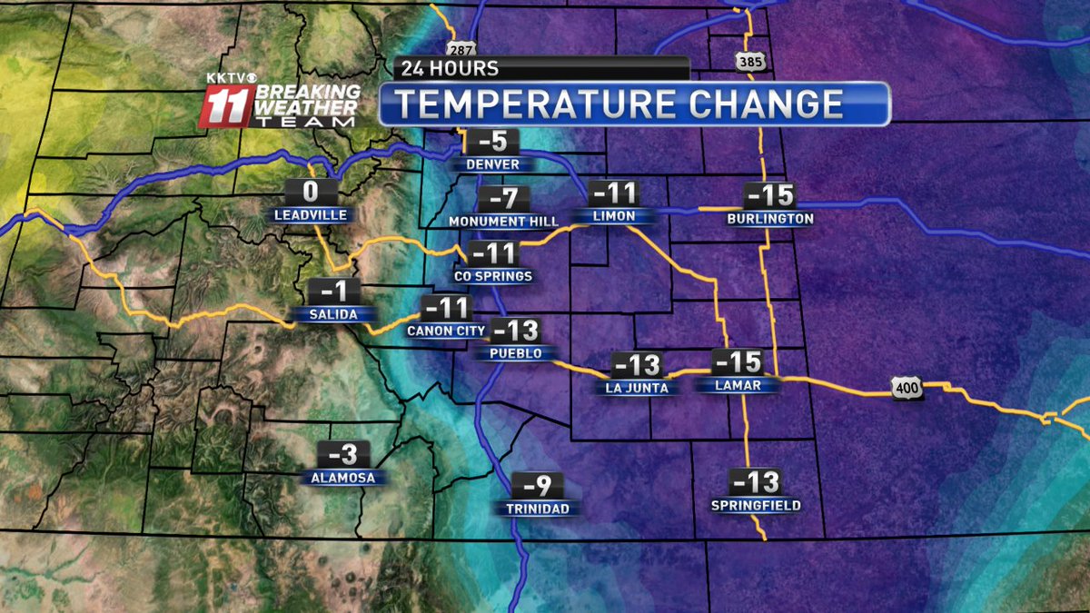 KKTV11Weather's tweet image. We are 10-20 degrees cooler than yesterday but STILL above average for this time of year #warmOctober #cowx