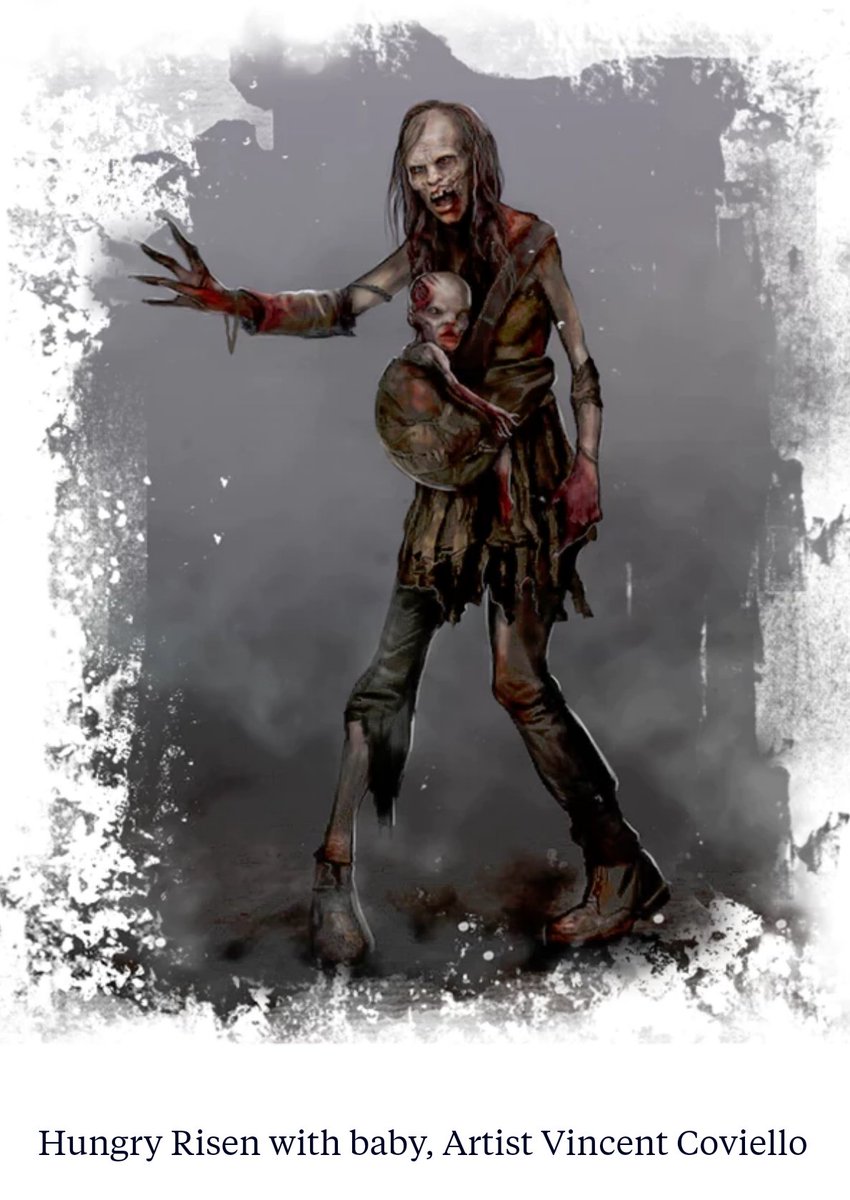 Tranzor's tweet photo. @RustedPortal @WalkingDead_AMC @PromoteHorror @kickstarter @paizo at least this Risen feeds her baby! #zombaby #zombies #horror #WalkingDead https://t.co/bKPxM00bLw