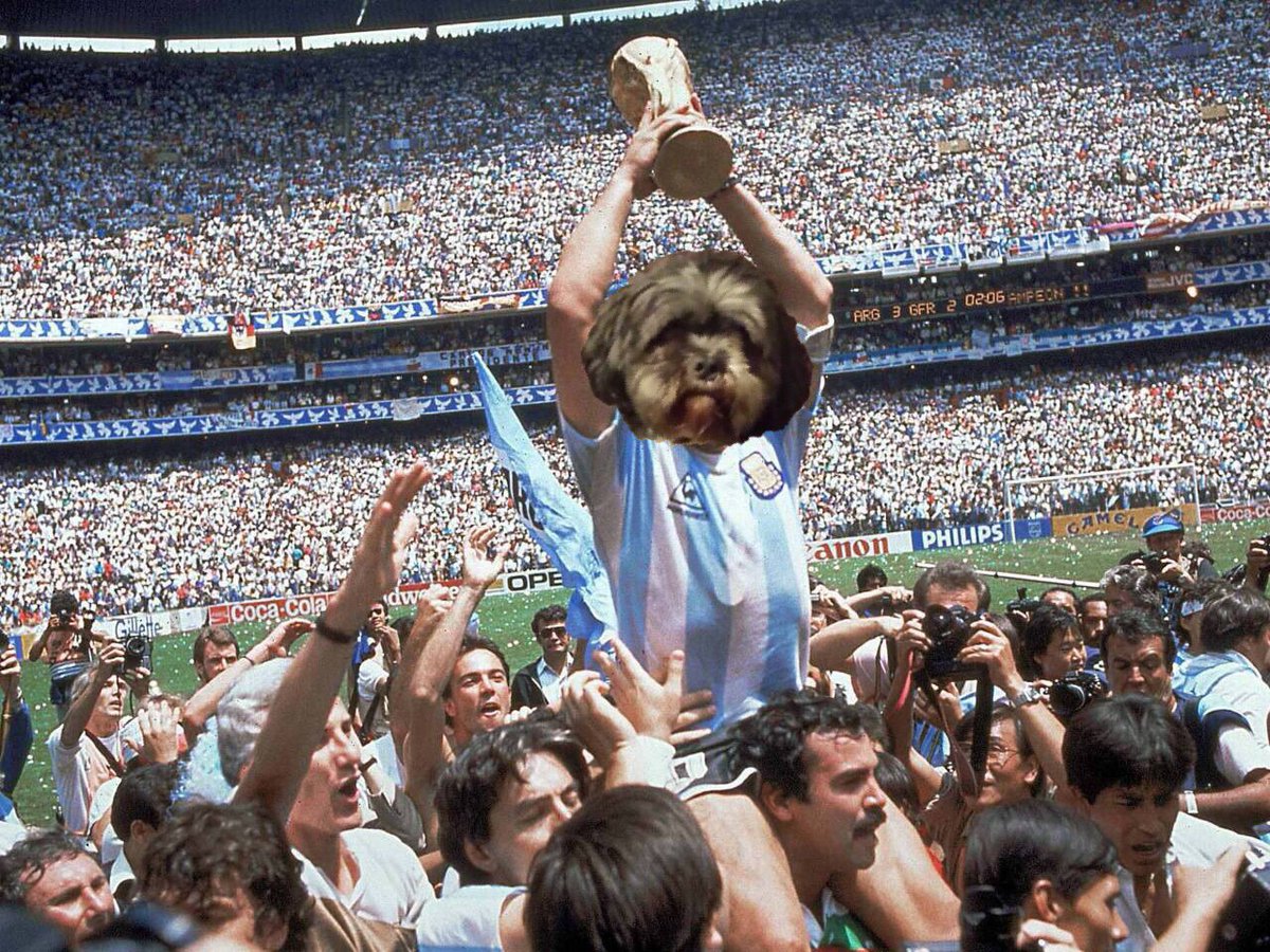 Me holding the World Cup trophy!