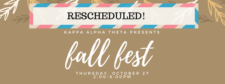 Our annual Fall Fest is rescheduled to THIS Thursday from 2-6 at Hillside Field! Hope to see everyone there, minus the rain this time!