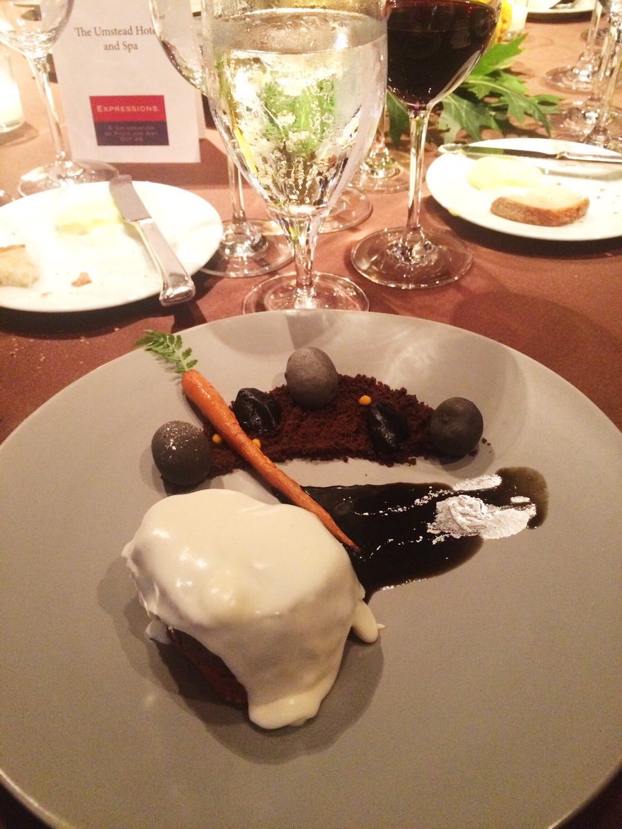 The_Umstead's tweet photo. Incredible 3rd course by @devereauxgreene for the @LucyDCenter #ExpressionsVI #delicious #dogwoodglaze https://t.co/AHhaZkOH3i