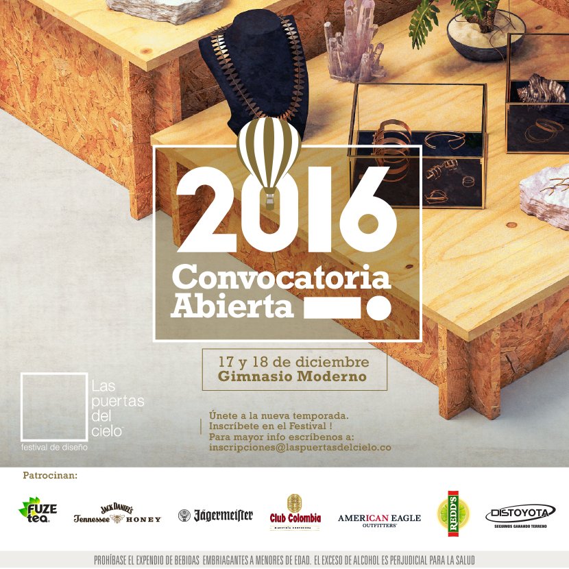 LasPuertasDC's tweet photo. --BIENVENIDOS-- 
AL NUEVO CIELO

El 17 y 18 se abren Las puertas del cielo festival de diseño.

Pronto tendremos más información https://t.co/4Q3G5eE1TY
