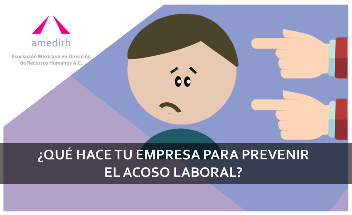 Amedirh_'s tweet photo. #Amedirh¿Qué hace tu empresa para prevenir el acoso laboral?
https://t.co/VNKdChqbUy https://t.co/CIbaqotOTz