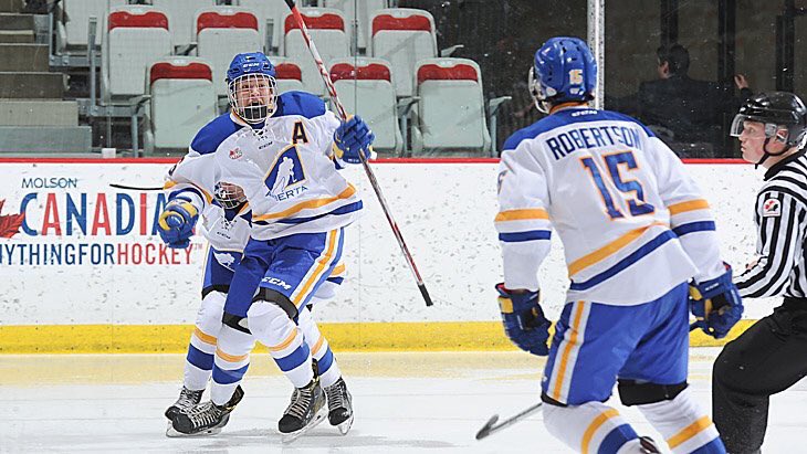 Huge thank you to <a href="/HockeyAlberta/">Hockey Alberta</a> and <a href="/TheWHL/">Western Hockey League</a> and everyone else who made it a unbelievable experience! #gold