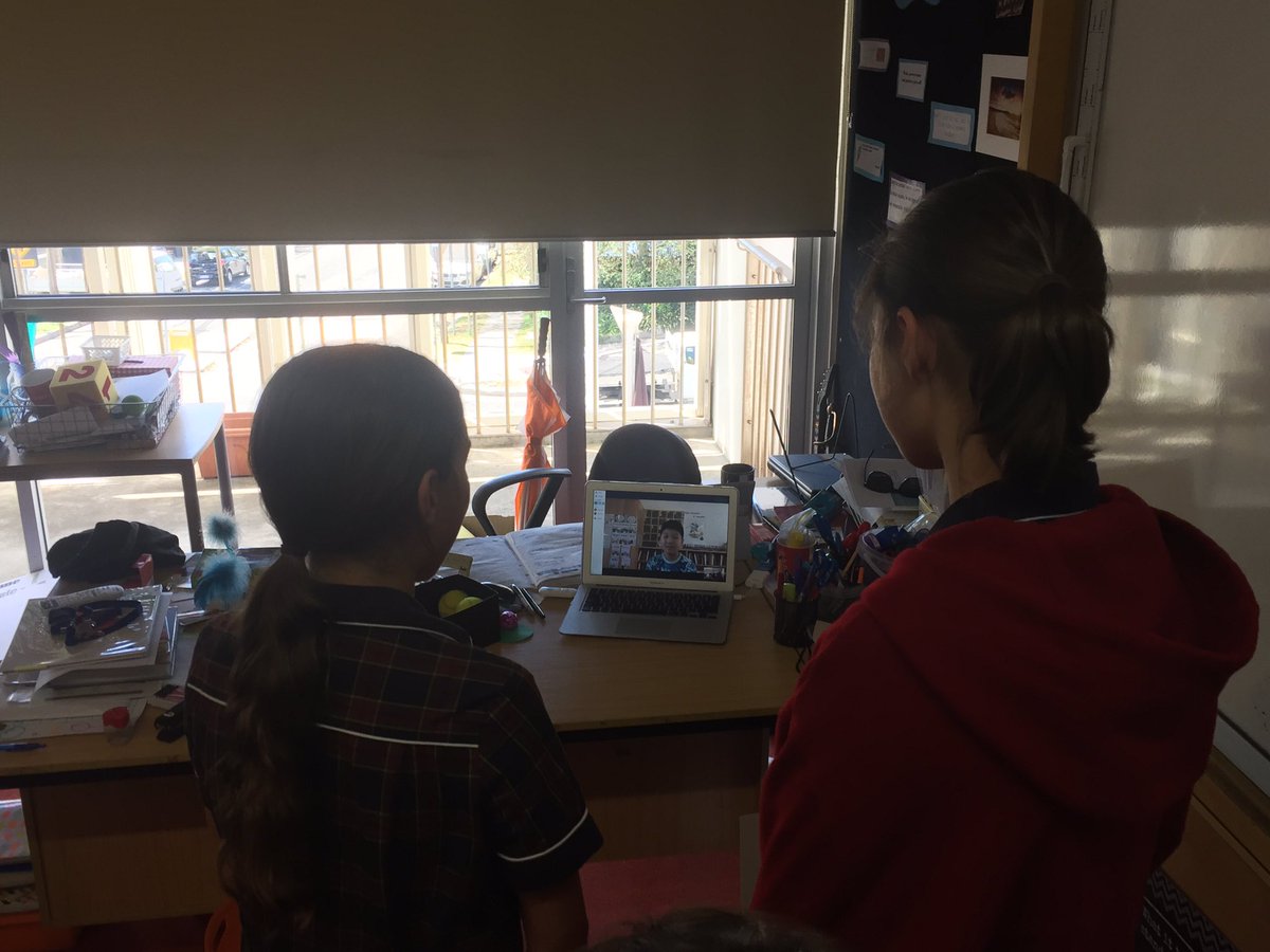 Second #mysteryskype of the day with @StCatherinesSyd and @lchen2015 - love connecting students! Learning is so real