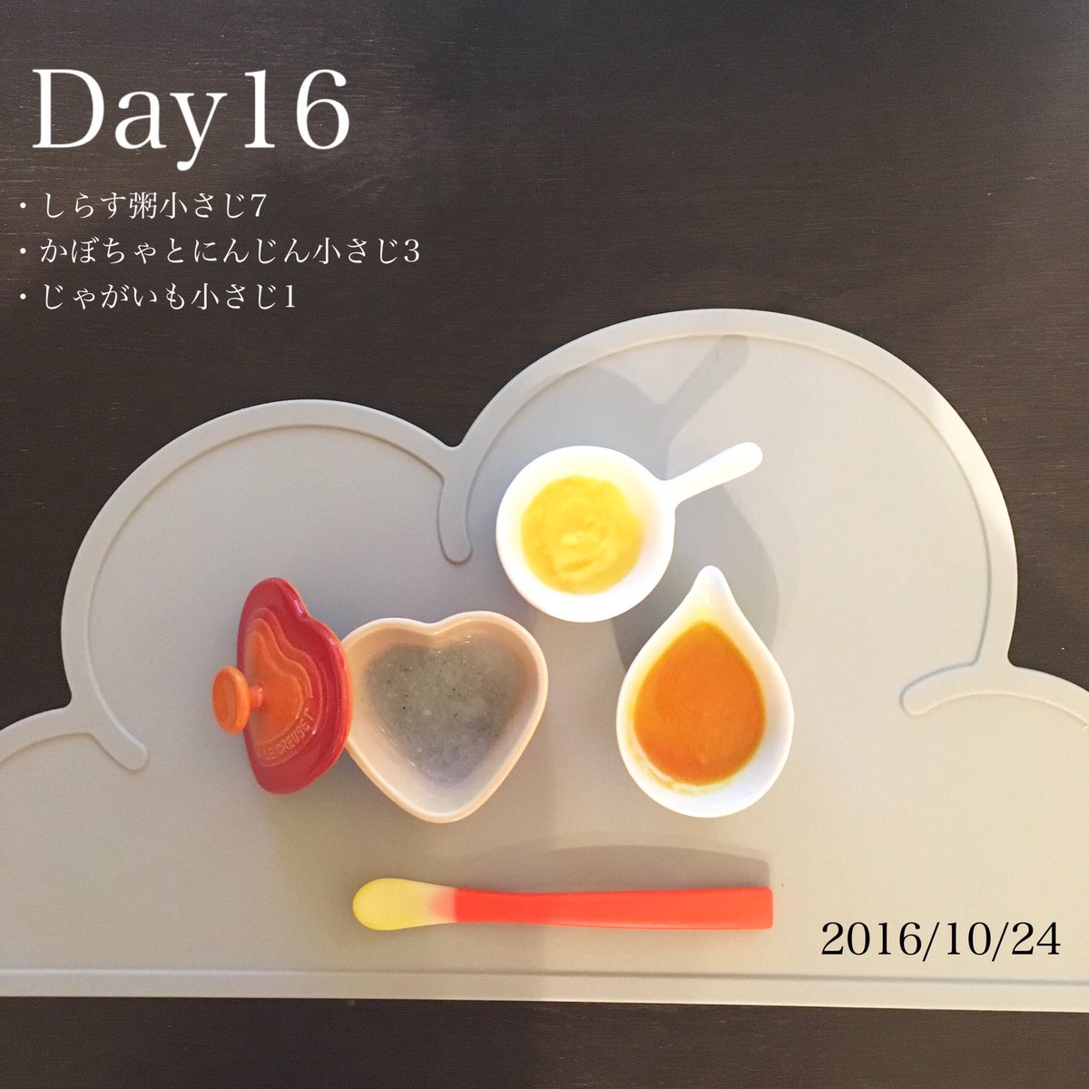 Uzivatel Illustrator ちょこまい Na Twitteru 離乳食16日目 しらす粥小さじ7 10倍粥6 しらす1 かぼちゃとにんじん小さじ3 かぼちゃ2 にんじん1 じゃがいも小さじ1 しらすが今のところ1番好きっぽい 離乳食初期 離乳食 ゴックン期 Uzivatel Illustrator ちょこまい Na Twitteru 離乳食16日目 しらす粥小さじ7 10倍粥6 しらす1 かぼちゃとにんじん小さじ3 かぼちゃ2 にんじん1 じゃがいも小さじ1 しらすが今のところ1番好きっぽい 離乳食初期 離乳食 ゴックン期