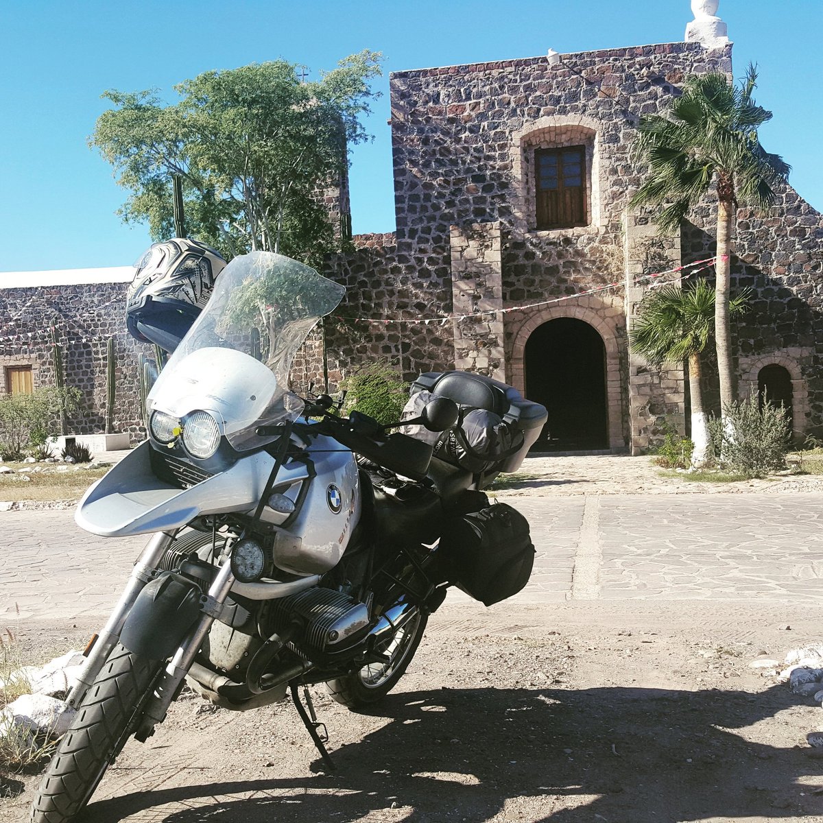 BSin619's tweet photo. Mulege mission...another on this long and epic trip.  Todos #baja #boutside.org #bmwadventure https://t.co/SPyB3dnQxX