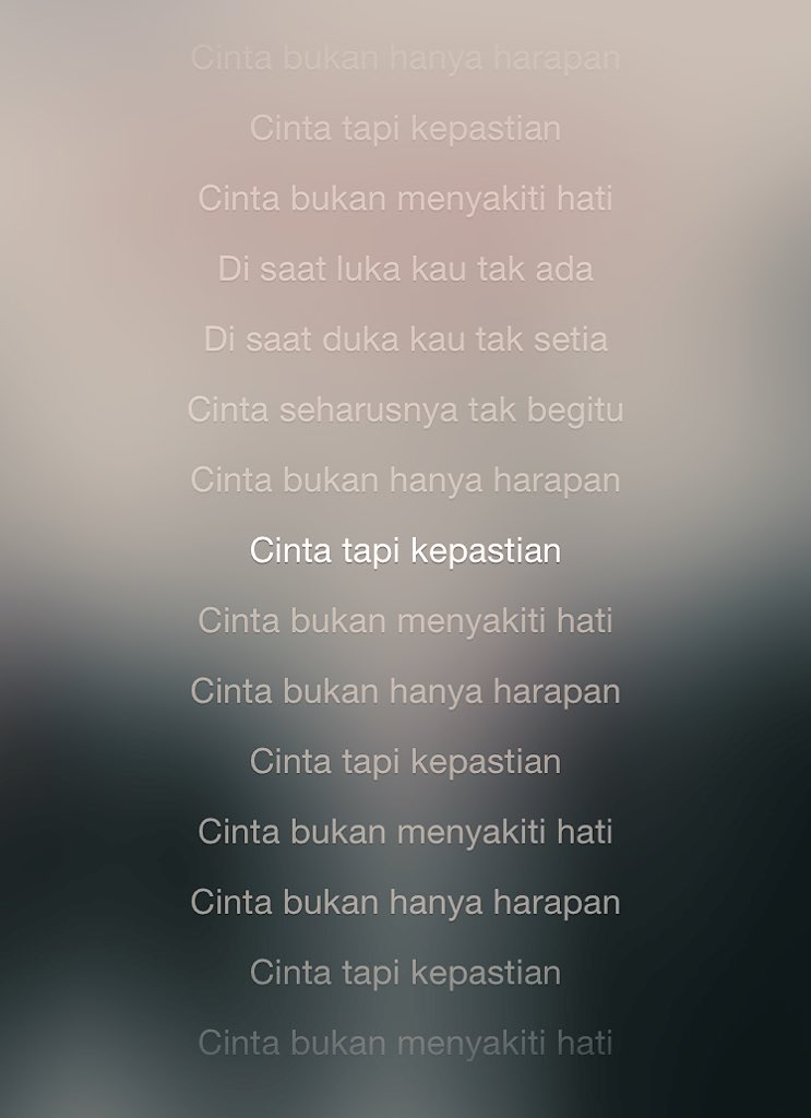 Lirik lagu cinta bukan hanya harapan