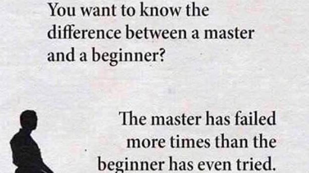 fearlessmotivat's tweet photo. Failure is nothing but another LESSON to the master. 
Those who never start for fear of failure have failed by default. 
FAIL. LEARN. GROW. https://t.co/zdO1DQamSU