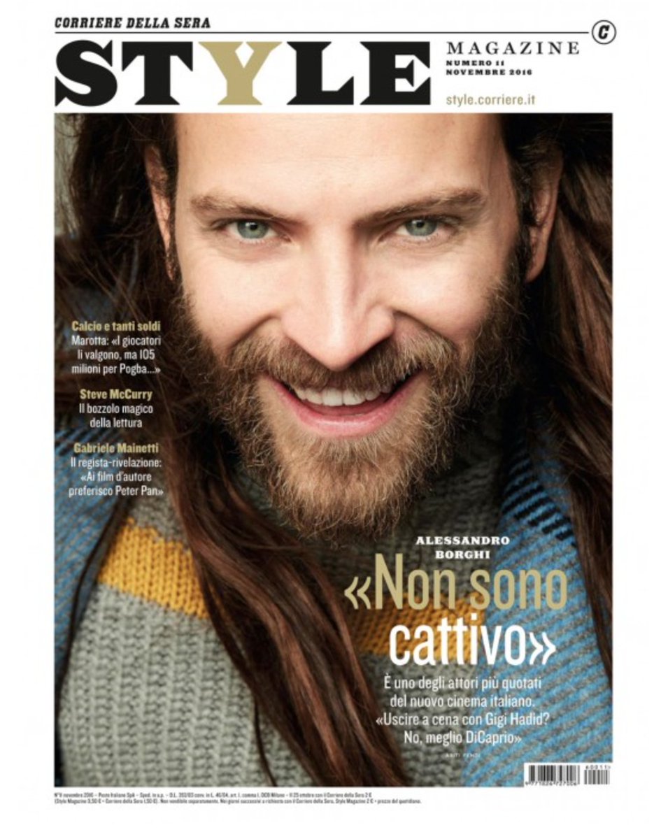 Domani in edicola OGGI #lunedi in #anteprima la #cover Alessandro Borghi in <a href="/Fendi/">Fendi</a> Foto <a href="/tonithorimbert/">toni thorimbert</a> #alessandroborghi #Fendi