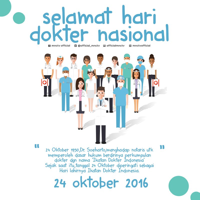 Selamat Hari Dokter Nasional Indonesia Semangat Wujudkan Lebih Sehat Gambar