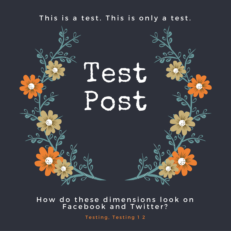 Testing Canva "Social Media Post" dimensions for Twitter.
