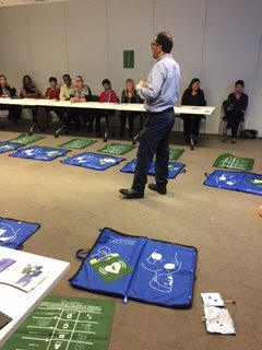 shoctober's tweet photo. Defibrillator awareness month is here - we attended NSW Police Headquarters to show them how easy our defib mats were to use. https://t.co/PpLCqZdaty