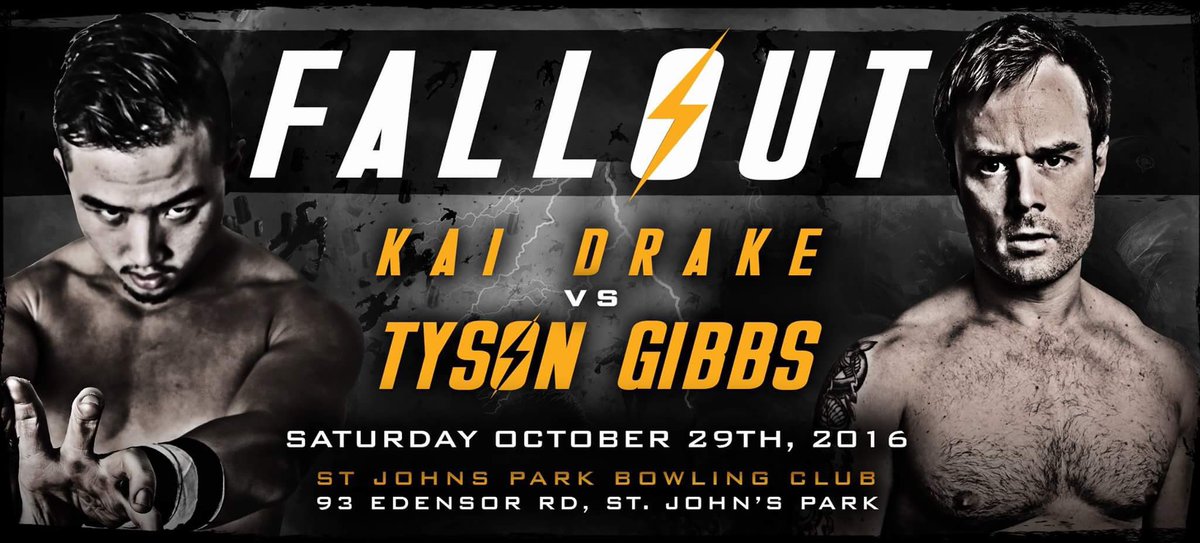 IWAaustralia's tweet photo. #Fallout Match Announcement
@KingTysonGibbs looks to get back on track, #KaiDrake stands in his way! https://t.co/hov2QjakWR