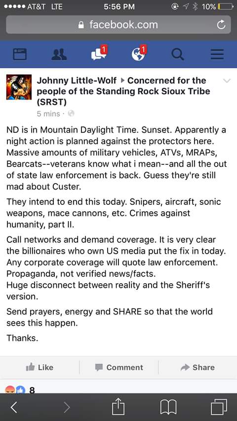 YourAnonNews's tweet photo. #StandWithStandingRock #StandingRock #NoDAPL #Anonymous #mniwiconi THIS IS NOT A DRILL #OpWideAwake https://t.co/JjRP5u6hmr