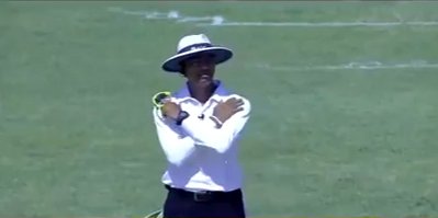 Umpire Dharmasena's test match was like a 5 day audition for the village people..!! #BANGvENG #YMCA