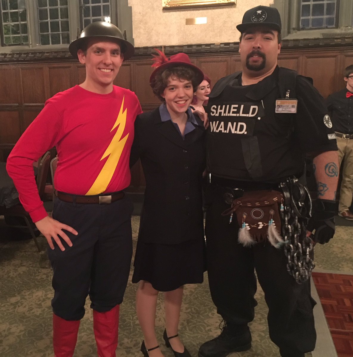 DePaul_Swing's tweet photo. Congrats to our costume contest's Honorable Mentions! Y'all did the superhero (and swing) community proud! #DePaulSwing #ChicagoSwing https://t.co/MePvqHMoZ6
