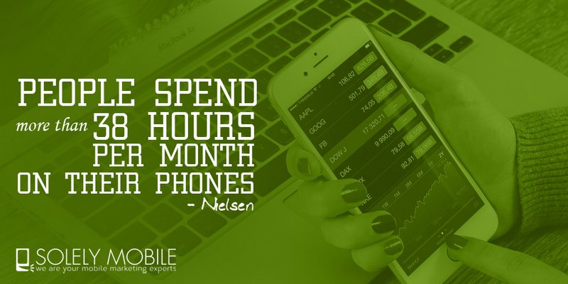 People spend 38 hours on their phones #SolelyMobile