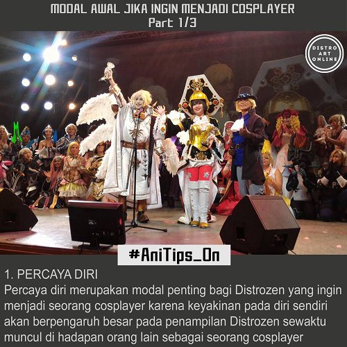 distroartonline's tweet photo. tips PART I
#anitips_on #distroartonline #otaku #otakuindonesia #cosplay #cosplayer #tipscosplay
#cosplayindonesia #trinityblood #tips https://t.co/RZzUazsUC3
