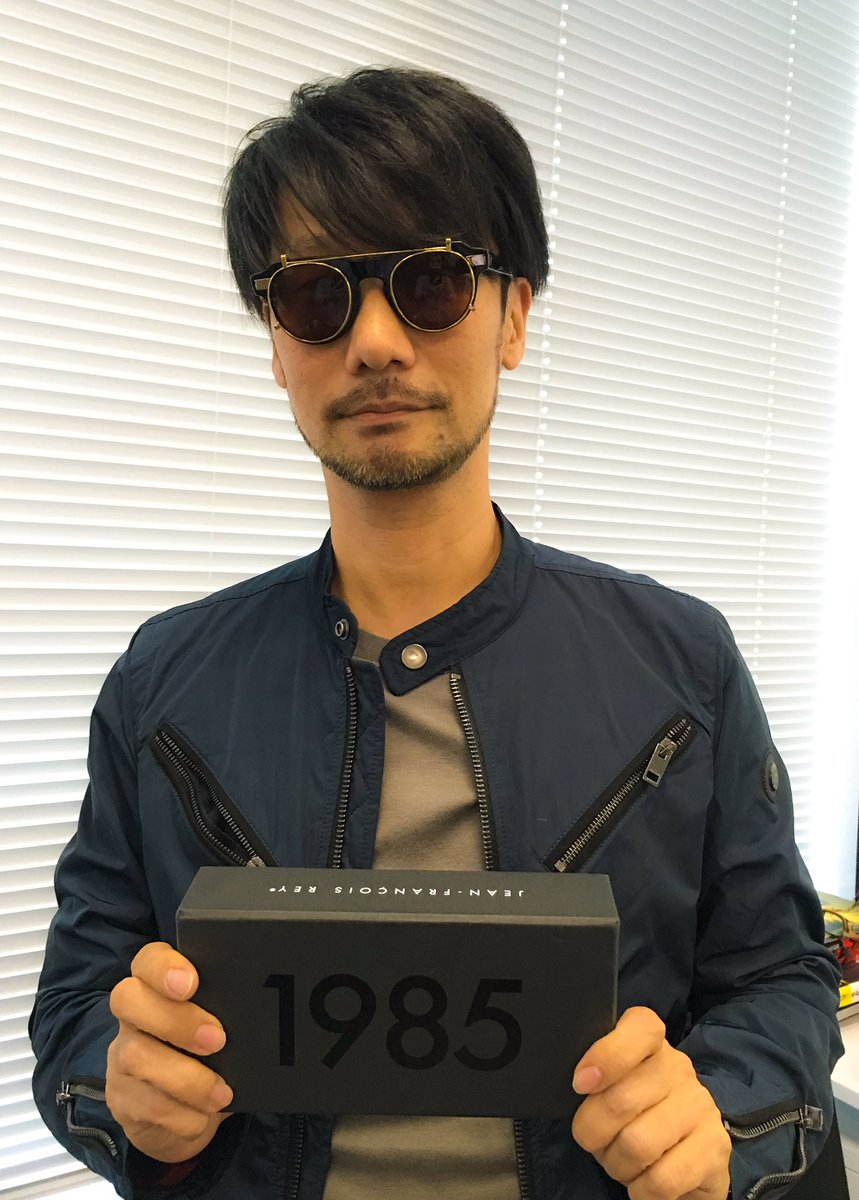 HIDEO_KOJIMA on Twitter: "I made new glasses, sunglasses and reading glasses  at J.F.REY. This one I'm wearing is called 1985 series. The golden 80's  style.@JFREYBOZ https://t.co/Pf7yCjXnXA" / Twitter
