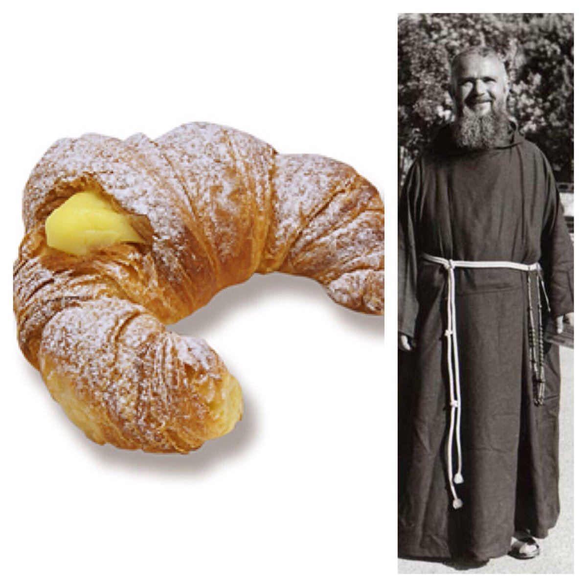 Buongiorno... io pe nu sbaja inizio sto lunedì co Na bella colazione. 
Cornetto ⬇️ e Cappuccino ⬇️