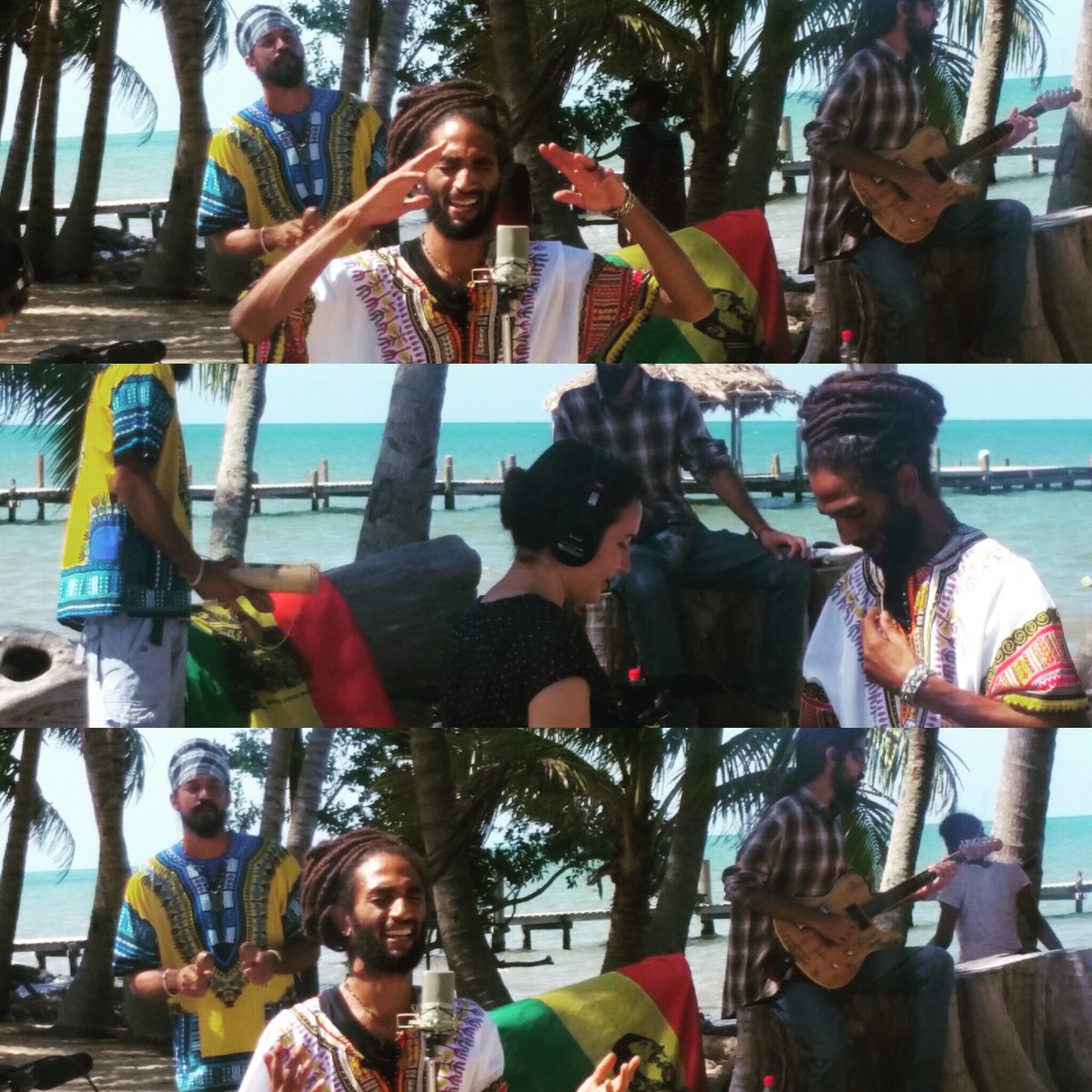 breddaDavidObi's tweet photo. My son @RasIndio Video Shoot in Dangriga Belize #Reggae #Belize #Dangriga #goodvibes #goodmusic #worldwide https://t.co/HXjh9qPk3E