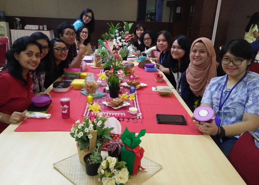 Serunya maksi rame2 di kantor *lirik bekal tetangga #KGFit #bawabekalyuk