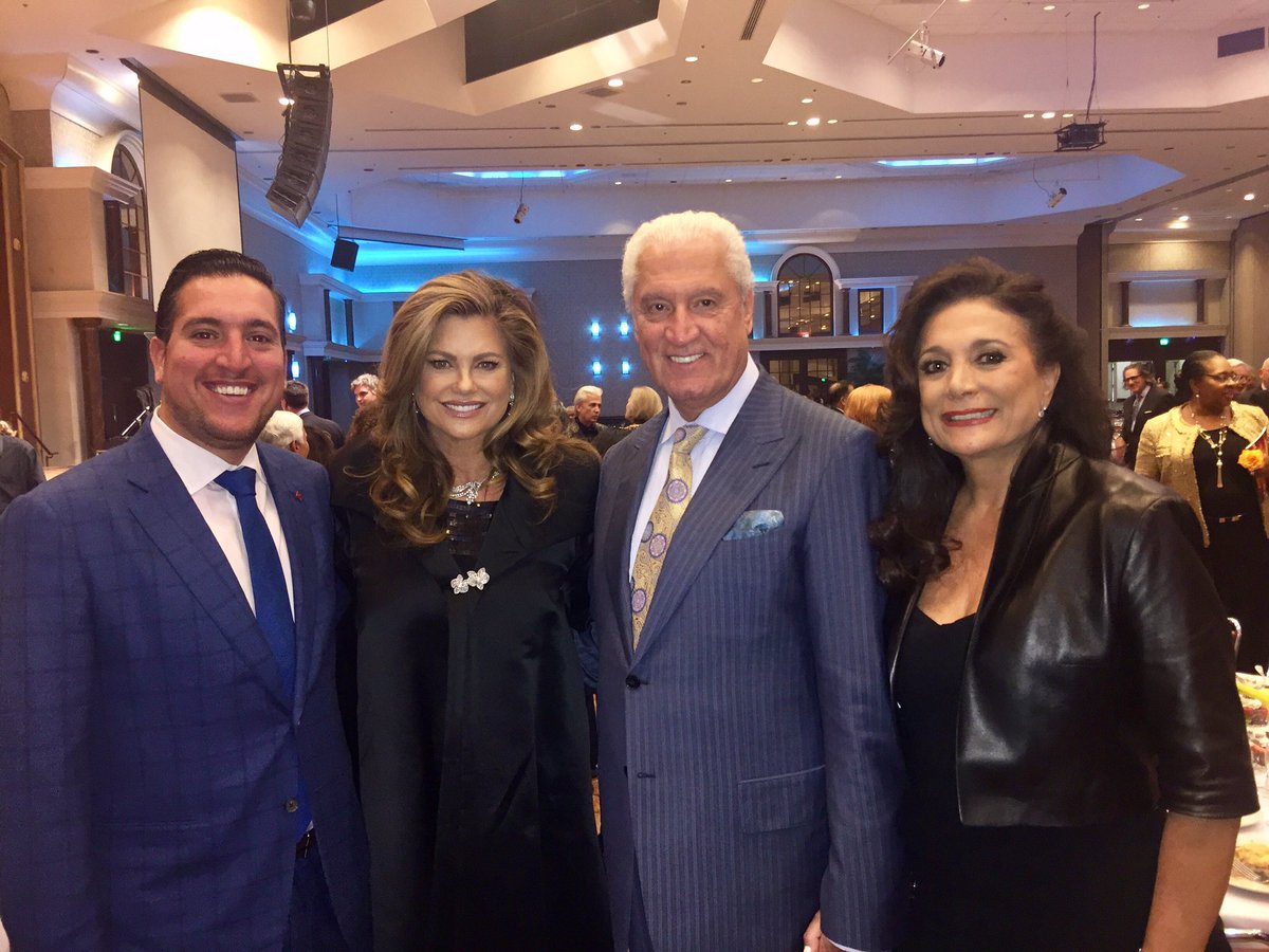 Alex, Mina, Jon of our <a href="/nourison/">Nourison Home</a> family. Thank you for sharing a perfect evening! Love. #furniturehalloffame #hpmkt