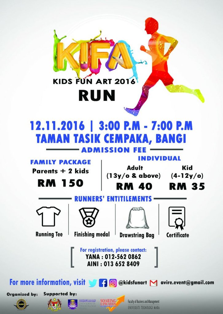 kidsfunart's tweet photo. Don't forget to bring your family to come to Kids Fun Art 2016 this 12th Nov 2016 at Taman Tasik Cempaka! #KiFA2016 https://t.co/JwTGINZrRQ